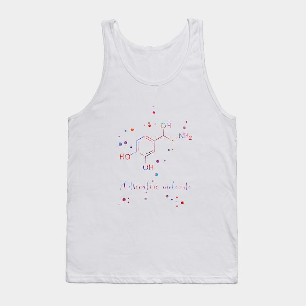 Adrenaline molecule Tank Top by RosaliArt